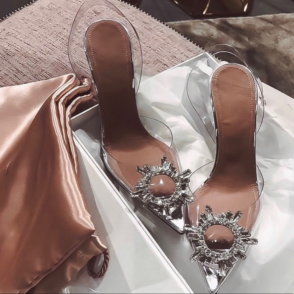 Brand new clear heels. Never worn